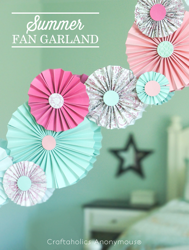 DIY Paper Fan Party Decoration - The Pinning Mama