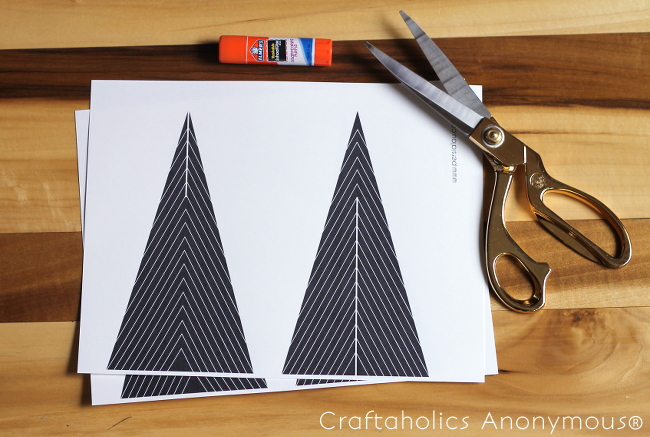 3d paper christmas tree template