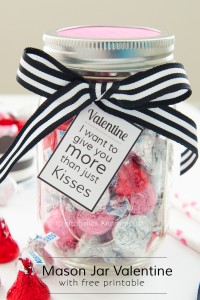 Craftaholics Anonymous® | Mason Jar Valentine with Free Printable