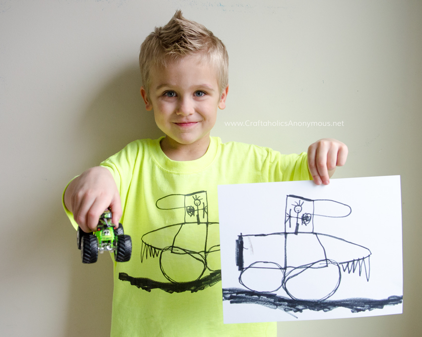 Craftaholics Anonymous®  How to Turn Kids Artwork into a T-shirt