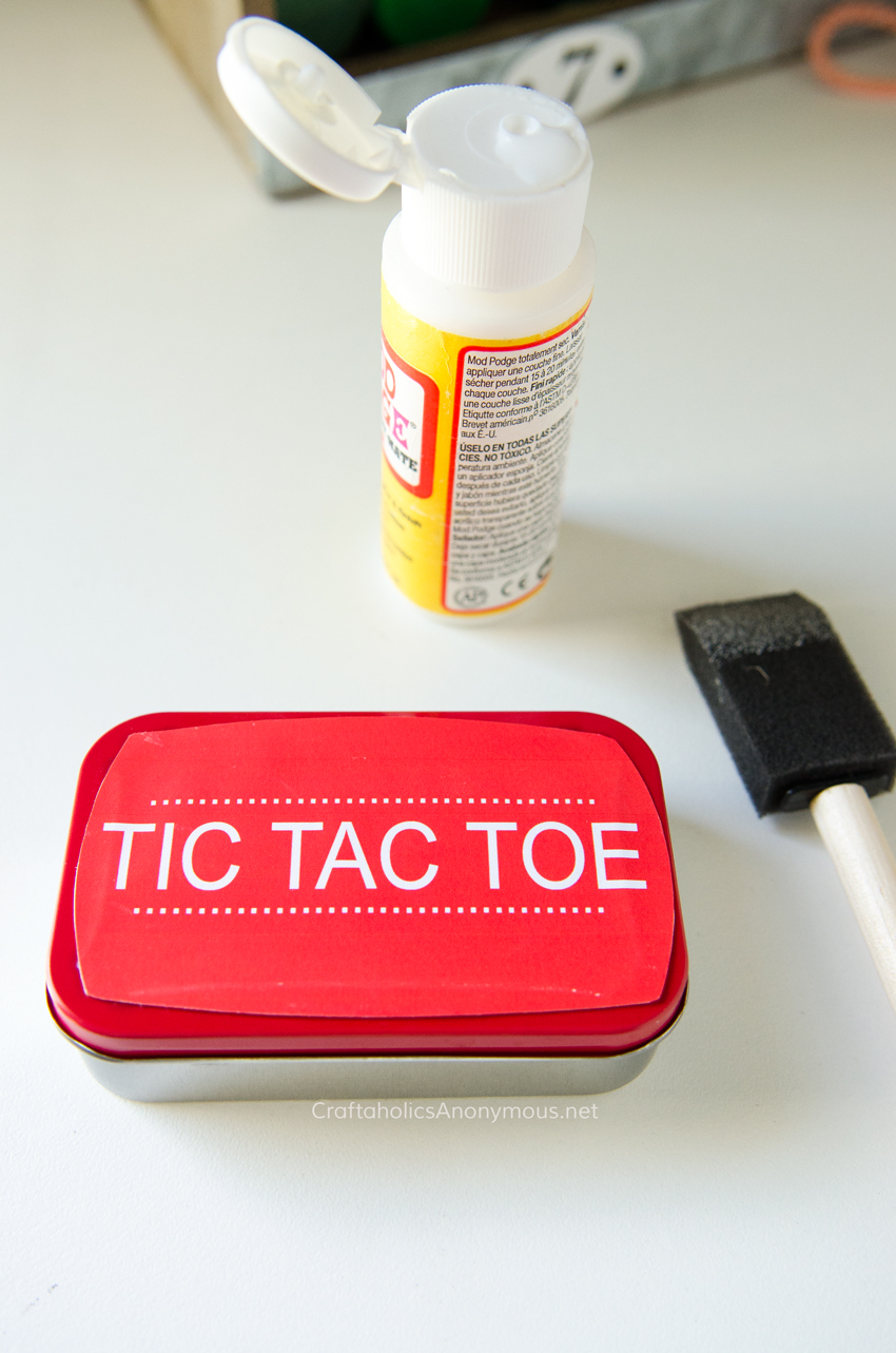 Craftaholics Anonymous®  DIY Pocket Tic Tac Toe Game with Printable