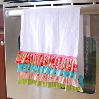 how to make a ruffled towel