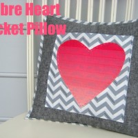 Ombre Heart Pocket Pillow