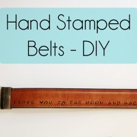 hand stamped belt