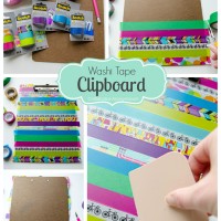 washi tape clipboard #craft