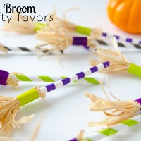 paper straw witch brooms