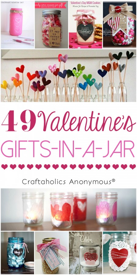 Craftaholics Anonymous® | 49 Valentines Gift in a Jar Ideas